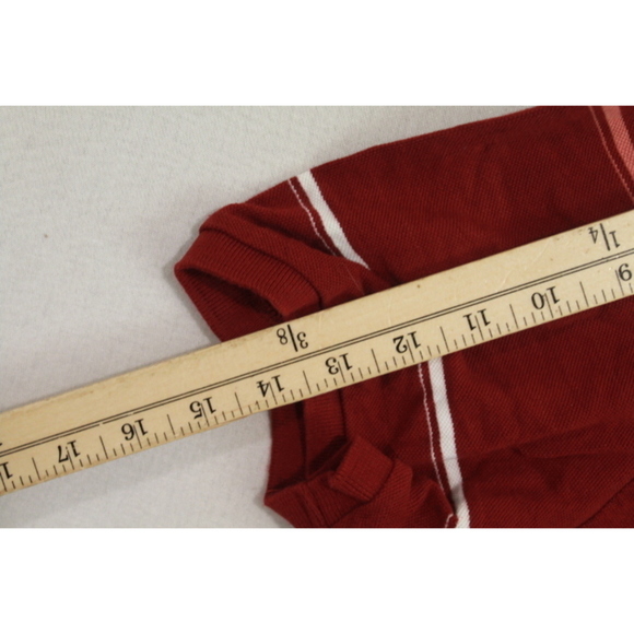 Ben Sherman Red Polo Shirt Striped Casual Size XL - Picture 6 of 8